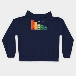 Inequality is economic stupidity Kids Hoodie